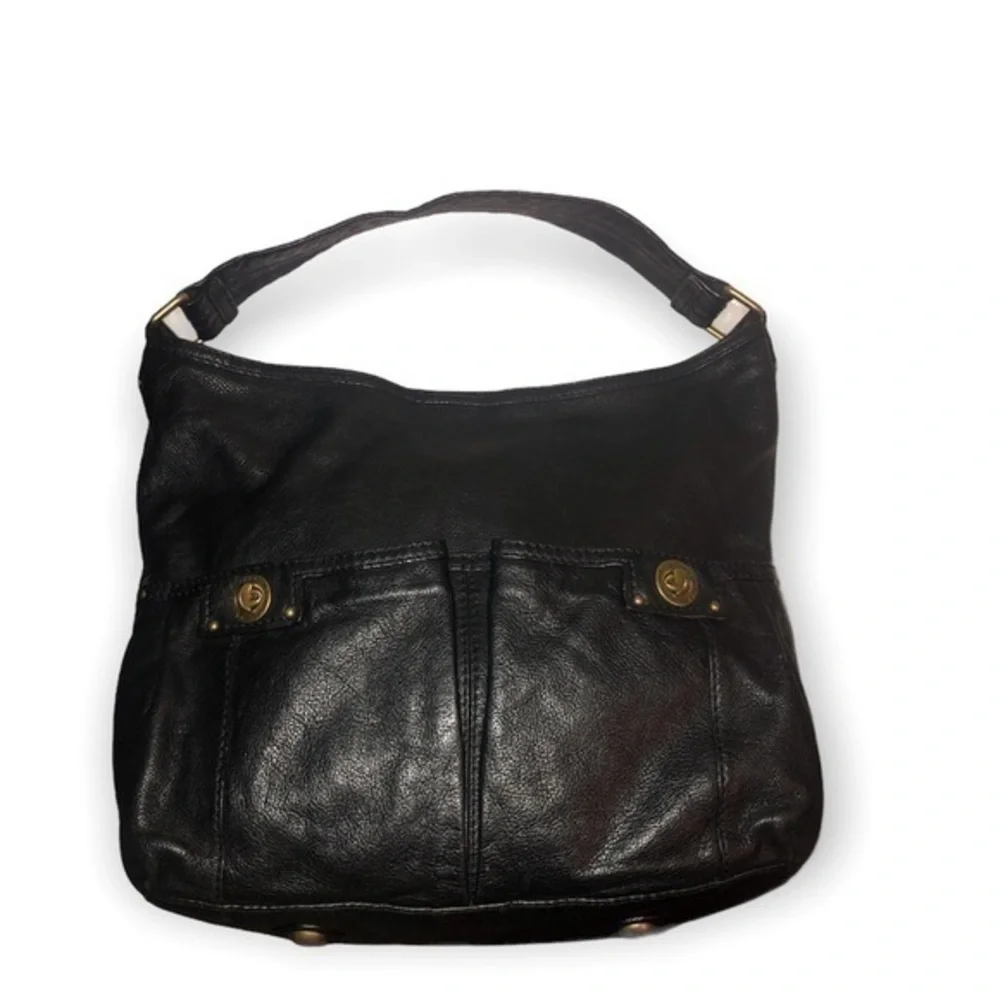Marc by Marc Jacobs black leather hobo bag
